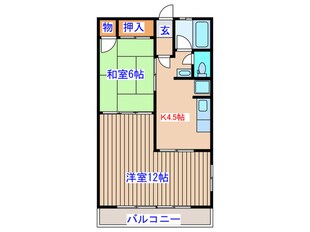 ピ－スフル石川の物件間取画像